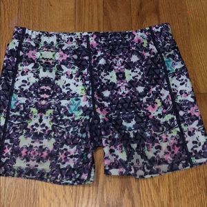 Colorful spandex shorts